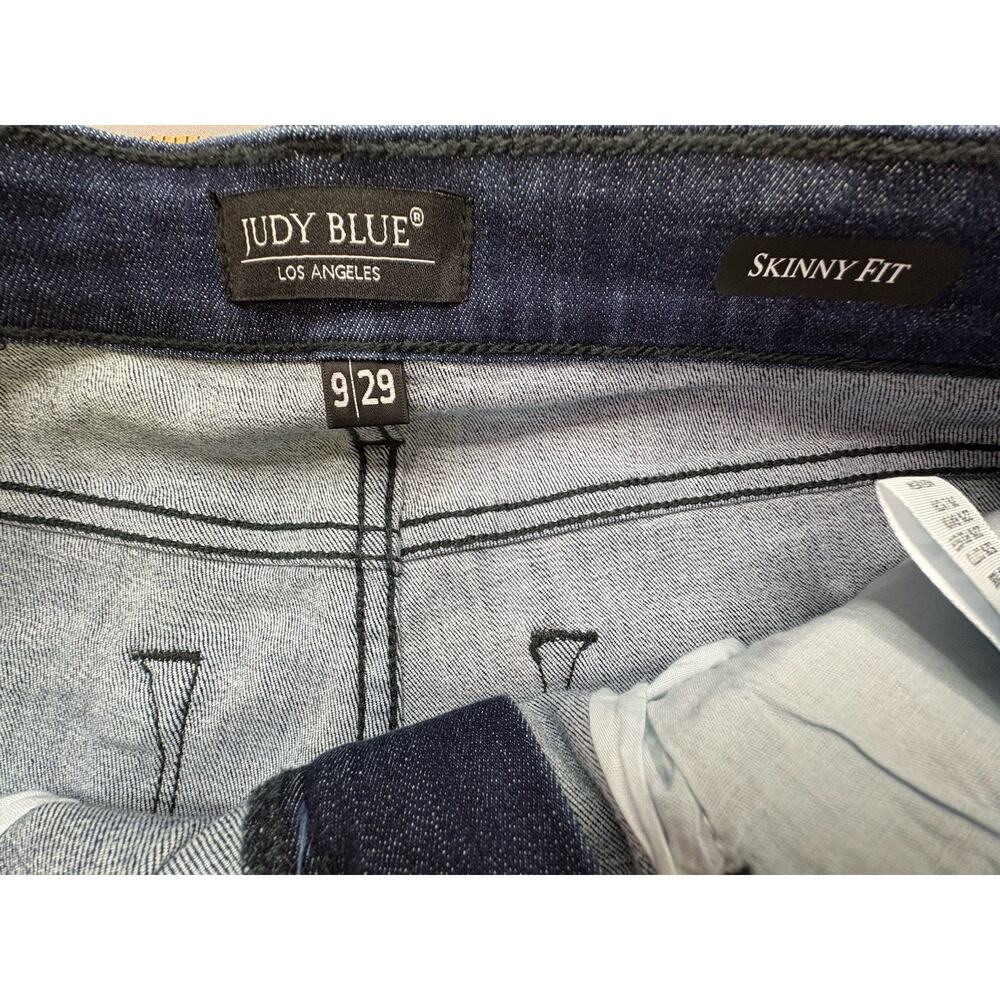 Judy Blue Skinny Fit Women’s 9/29 Raw Hem Dark Wash JB82628 - Picture 11 of 11